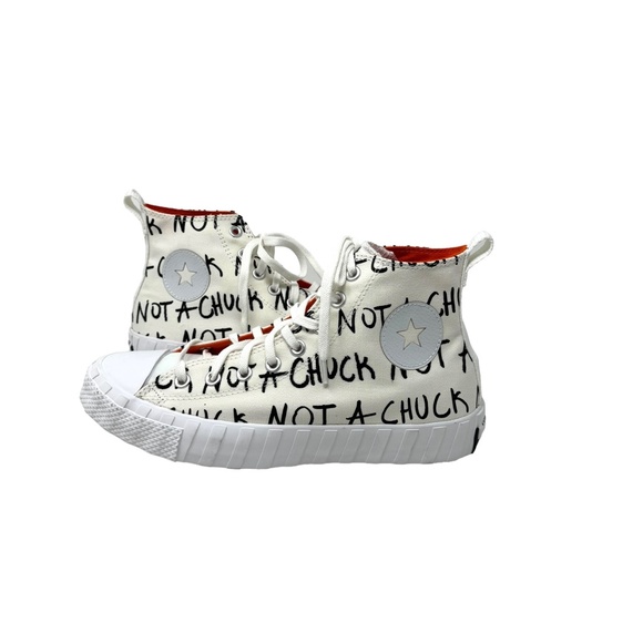 Converse UNT1TL3D High Top Shoes Men's Size White Black Canvas Sneakers 166503C - Picture 2 of 8